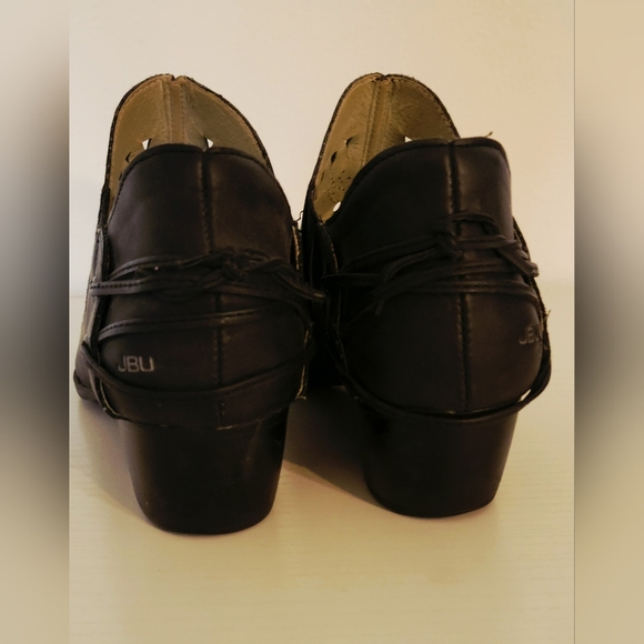 JBU Perforated Black Ankle Booties - Picture 4 of 7